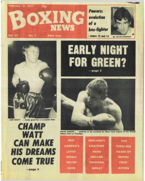 Boxing News magazine  18.2.1977 Download pdf
